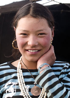Tibetan nomad girl Spring Brook Ranch